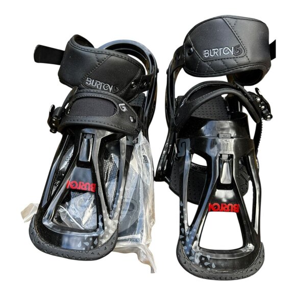 Burton Freestyle Mens Black Snowboard Bindings Sz M (8-11) Support 3 #252184001M - Picture 1 of 16